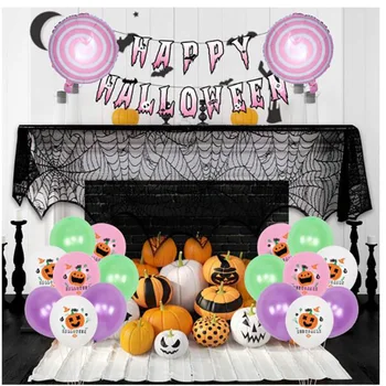 DIY Halloween Dekoracijo Nastavite Bučna Duha Baloni Happy Halloween Banner latex Spider Balon Halloween Doma Dekor