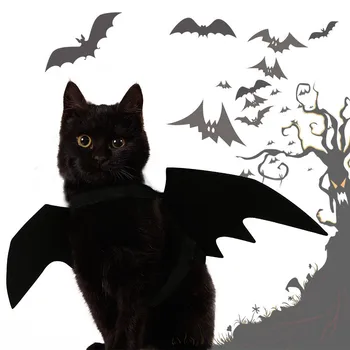 1pcs Halloween Doma Dekor za Mačke Cosplay Kostum Fit Pet Bat Krila Stranke, Psi Mačke, Igranje Hišne Potrebščine