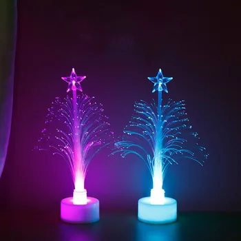 DIY Halloween Dekor LED svjetlovodni Božično Drevo Pisane Svetlobna Tri-dimenzionalni Božično Drevo Božični Okraski, Darila Slike 2