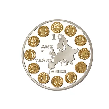 EU Spominski Medaljon Dvanajstih držav, pozlačeni Dekorativni Obrti Ustvarjalno Darilo Moda Dve barvni Dekorativni Kovanec Darilo