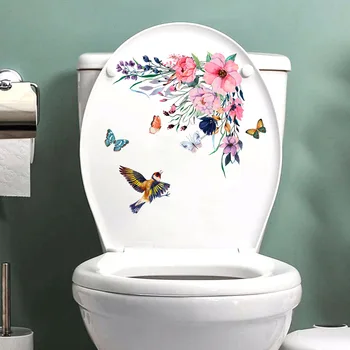 Cvet ptica metulj ozadje spalnica, dnevna soba, soba dekoracijo stenske nalepke, samolepilne debelo Stenske Nalepke
