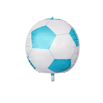10 Kos 22 palčni 4D Nogomet Balon Igra z Žogo Stranka Dekoracijo Aluminija Folija Balon Otroci Risanke Toy Balon Slike 2