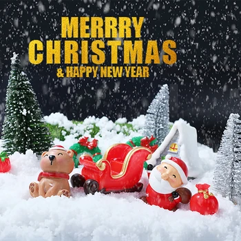 1Pc Smolo Elk Santa Claus Okraski Vesel Božič Dekoracijo Doma Miniature Figurice Novo Leto, Božič Polje Darilo