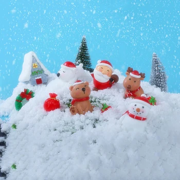 1Pc Smolo Elk Santa Claus Okraski Vesel Božič Dekoracijo Doma Miniature Figurice Novo Leto, Božič Polje Darilo Slike 2