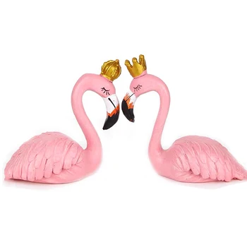 Novo Smolo Mehko Flamingo Torto Pokrivalo Baby Tuš Otroci Uslug Flamingo Rojstni Dan Cupcake Toppers Rojstni Okraski Otroci Slike 2