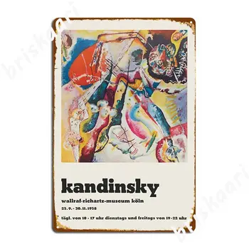 Vladimir Kandinsky Plakat Kovinske Plošče, Retro Stenski Dekor Stranka Steno Objave Tin Prijavite Plakat