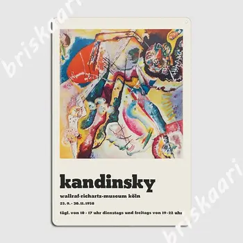 Vladimir Kandinsky Plakat Kovinske Plošče, Retro Stenski Dekor Stranka Steno Objave Tin Prijavite Plakat Slike 2