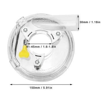 Pregledna Slog odpraševalni Rezanje Stražar za 115/125 mm Kotni Brusilnik Slike 2