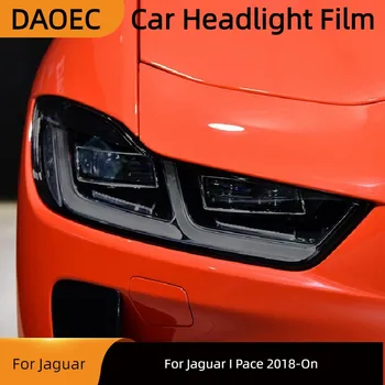 Za Jaguar sem Tempo 2018-Na Avtomobilskih Žarometov Zaščitna Odtenek Film Dima Črno Transparentno TPU Svetlobe Varstvo Nalepke, Dodatki