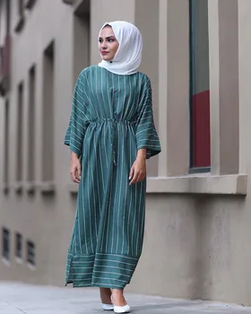 Muslimansko Obleko Islamske Ramadana Eid Abaya Turčija Trak Sežgati Rokav Bližnjem Vzhodu Dubaj Muslimanskih Modnih Oblačilih, Donsignet
