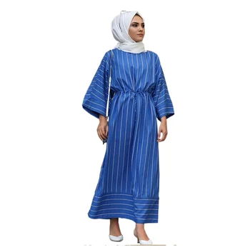 Muslimansko Obleko Islamske Ramadana Eid Abaya Turčija Trak Sežgati Rokav Bližnjem Vzhodu Dubaj Muslimanskih Modnih Oblačilih, Donsignet Slike 2