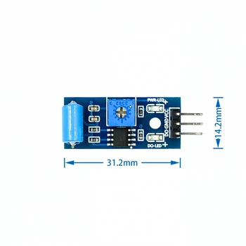 navadno zaprt tip vibracij senzor modul Alarm senzor modul Vibracije stikalo SW-420 za arduino Slike 2
