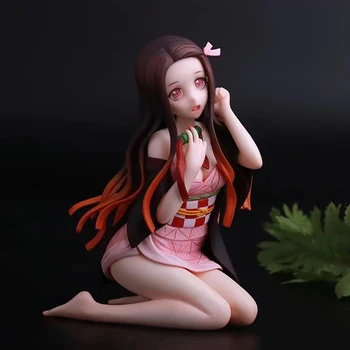 Nezuko Skrči Mini Slika Demon Slayer Baby Kamado Kimetsu ne Yaiba Nezuko Slika Model Igrača Anime Demon Srčkan Otrok Igrače