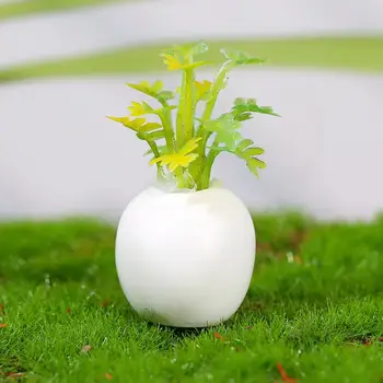 4Pcs Koristno Mini Simulacije Saditve Enostavno za Nego Lahki Miniaturni Zelenja Miniaturni Rastlin Lutke Dodatki