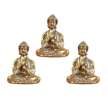Kip Figur Mini Zen Kiparstvo Vrt Sakyamuni Meditacija Miniaturefigurines Meditacije Menih Shui Feng Kipi Dekor Idol