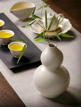 Retro keramične vaze preprost gourd cvet naprave Zen doma dekoracijo ustvarjalne Kitajski keramični cvetlični aranžma doma dekoracijo