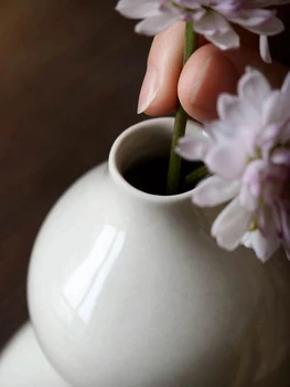 Retro keramične vaze preprost gourd cvet naprave Zen doma dekoracijo ustvarjalne Kitajski keramični cvetlični aranžma doma dekoracijo Slike 2