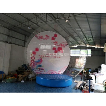 3m, Premer 0,8 mm Prozoren PVC Razstrelili Žogo Napihljivi Round Baloni za Chirstmas Dekoracijo Oglaševanje Z Zračno Puhalo