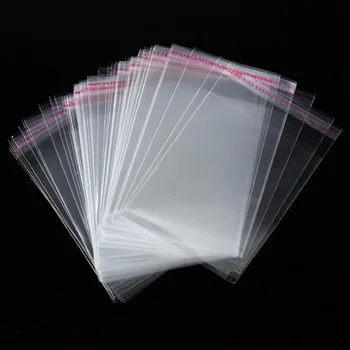 500pcs CD Zapis Plastične Vrečke Disk Primeru Imetnik Shranjevanje Plastično Zaviti Jasno, Samolepilni Celofan Embalaža Vrečko 13*16 cm