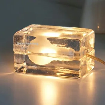 Evropski stil sodobne modne ustvarjalne poročni postelji spalnica študija hotel inženiring ice cube dekoracijo namizne svetilke LX102423 Slike 2