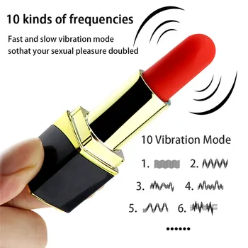 Šminke Mini Vibrator Skrivnost Bullet Vibrator za Klitoris Stimulator G-spot Masaža Sex Igrače za Žensko Masturbator Tiho Slike 2