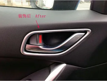 za Mazda CX-5 2013-2015 2016 Avtomobilskih ABS Chrome Notranja Vrata Ročaj Avto Styling Nalepke, Dodatki, 4 Kos