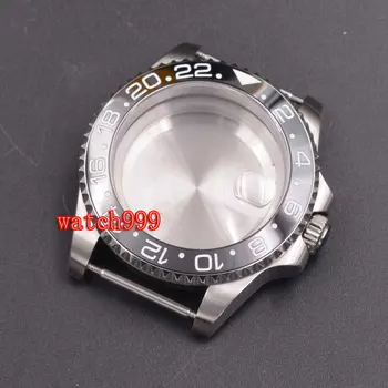 40 mm Sapphire kristalno watch primeru, Keramične plošče Fit ETA2836 2824 miyota 8205 8215 GD 2813 3804 Gibanja