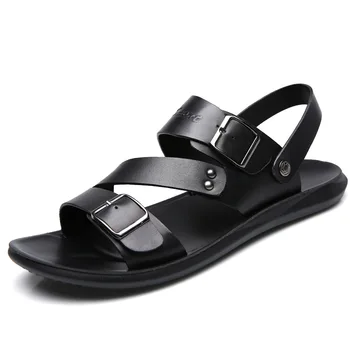 sandali moški 2021 trend poletje na prostem prosti čas non-slip plaži luksuzne blagovne znamke sandali, ki je visoke kakovosti mehka podplatom dual-namen