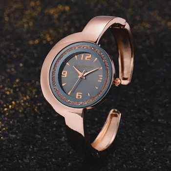 2021 Nove Luksuzne ženska Zapestnica Ure Ženske Edinstveno Quartz Ura Dame Watch Rose Zlata iz Nerjavečega Jekla, Zlitine Izbiranje Reloj Mujer