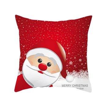 Božič Vzglavnik Dveh Straneh Santa Claus Snežinka Tiskanje Lepoto Pillowcases Kritje Doma Dekor Dobave Slike 2