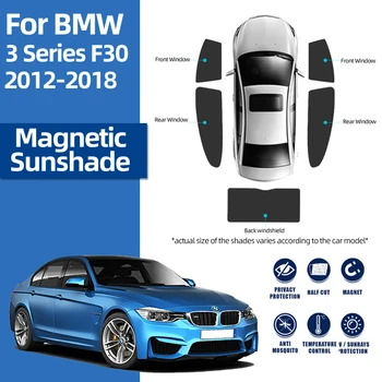 Za BMW Serije 3 F30 F80 2011-2019 Avto Dežnik Magnetni Prednje Vetrobransko steklo Okvir Zavese Zadnja Stranska Okna Sonce Odtenek 318i 320i