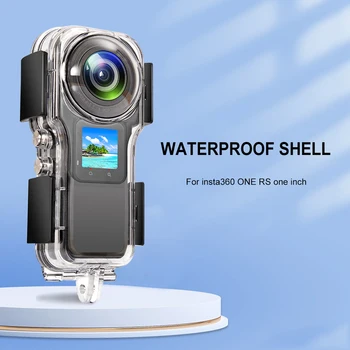 Prozorno Zaščitno Shell Nepremočljiva Panoramske Kamere Zaščitni Pokrov za Insta360 Eno RS 1-palčni zaslon Kamere Pribor