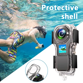Prozorno Zaščitno Shell Nepremočljiva Panoramske Kamere Zaščitni Pokrov za Insta360 Eno RS 1-palčni zaslon Kamere Pribor Slike 2