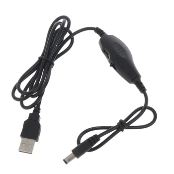 USB do 5.5x2.1mm 12V ZA 0,5 A nastavitev Svetlosti Nastavljiva Hitrost Kabel z NA OFF Stikalo za LED Trak Svetlobe Žarnice Fan Slike 2