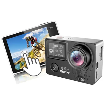 WiFi EKEN delovanje Fotoaparata 4K Športna Kamera H5s Plus zaslon na dotik, plošča 4k brezžični wifi H5S+ podvodni ribolov fotoaparat