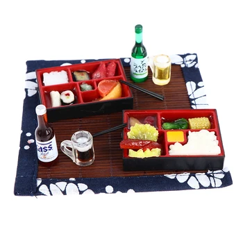 Lutke Japonski slog hitra hrana kosilo polje, zaradi set mini hrane in igrajo pribor BJD ki obdaja prizorišče Slike 2