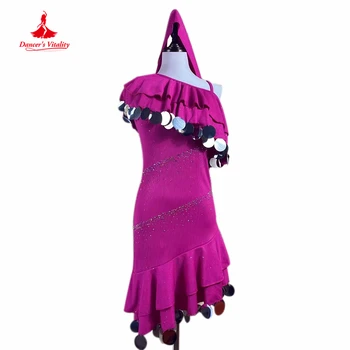 Trebuh Plesalka je Perfromance Kostum Customzied Odraslih Otrok Mayala Competiton Obleko za Ženske Orientalski Ples Trebuh, Nositi Obleko Slike 2