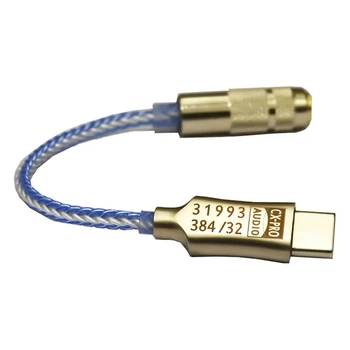 CX31993 USB Tip C DAC Slušalke Amp Modra S 3,5 Mm Izhod SNR128DB PCM 32B/384Khz Za Android Windows10 Telefonski Klic
