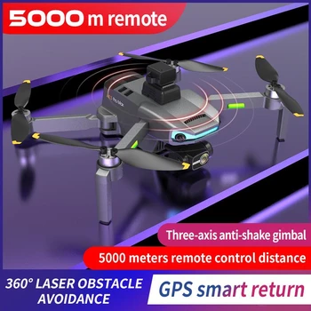 AE3 Pro Max GPS Brnenje 8K Dual Camera 6Axis EIS Gimbal 5G Wifi FPV Zložljiva Quadcopter Daljinski Nadzor Razdalje 1500M Darilo Igrače Nova