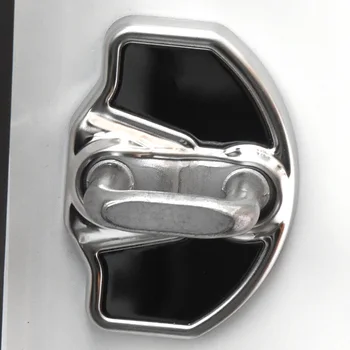 4PCS Nova Vrata za Zaklepanje Pokrova Samodejno Emblemi Primeru Za Tesla Model 3 2021 2022 2020 Avto Styling Nalepke Black Dodatki