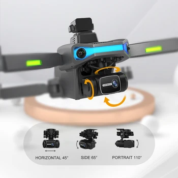 Novo AE3 Pro Max GPS Brnenje 8K Dual Camera 6Axis EIS Gimbal 5G Wifi FPV Zložljiva Quadcopter Daljinski Nadzor Razdalje 1500M Darilo Igrače Slike 2