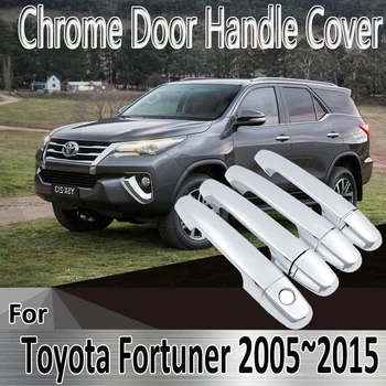 za Toyota Fortuner AN50 AN60 2005~2015 Styling Nalepke za Dekoracijo Chrome Vrat Ročaj Kritje barve Preuredi Avto Dodatki