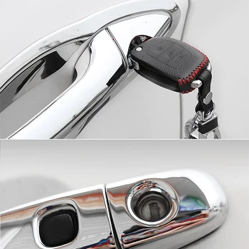 za Toyota Fortuner AN50 AN60 2005~2015 Styling Nalepke za Dekoracijo Chrome Vrat Ročaj Kritje barve Preuredi Avto Dodatki Slike 2