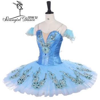 Odraslih klasični balet tutu modra palačinka krožnik tutu kostum delovanje konkurence strokovno tutus balerina obleko BT9142 Slike 2