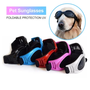 6 Barv Pes sončna Očala Zložljivo Zaščito UV Elipse hišni Ljubljenčki Očala Za Pse Zaščita Oči Hišnih Dodatki Kul Pet Očala