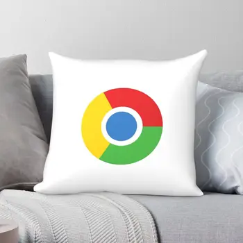 Google Chrome Prevleke Poliester Perilo Žamet Ustvarjalne Zip Dekor Vzglavnik Kavč Sedežna Blazina Pokrov