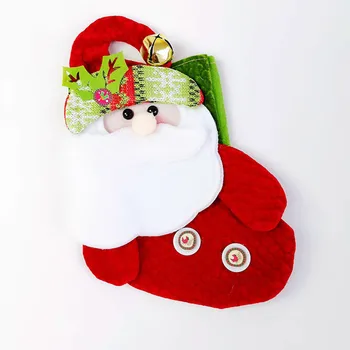 1Pc Naselitve Božič Darilo Santa Claus Snežaka Elk Srčkan Nov Izdelek Vrečko Darilo Božično Drevo Okraski Obesek Slike 2