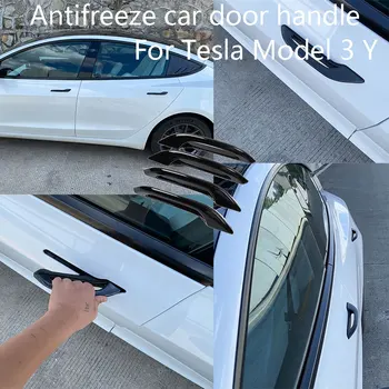 ABS proti zmrzovanju vrata avtomobila ročaj Za Tesla Model Y Model 3 Avto zunanja vrata ročaj 4PCS