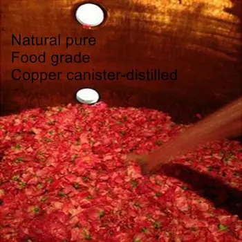 bakrene posode za destilirano natrual čisti razred-rose hydrosol 50 ml/steklenice