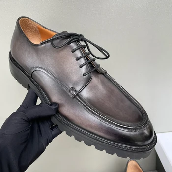 Posebno Naročilo po meri Oxford čevlji obleko usnjeni čevlji mens obleko čevlje oblikovalca čevlji